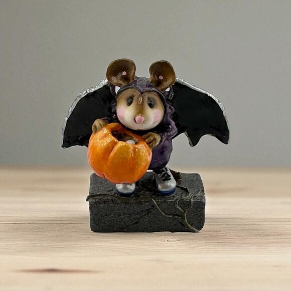 Wee Forest Folk "Is That All?" 2003 Halloween Mouse M-298a A. Petersen Retired - Picture 1 of 9